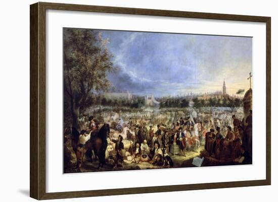 La Feria De Sevilla, 1847-Andres Cortes-Framed Giclee Print