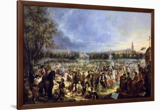 La Feria De Sevilla, 1847-Andres Cortes-Framed Giclee Print