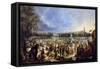 La Feria De Sevilla, 1847-Andres Cortes-Framed Stretched Canvas