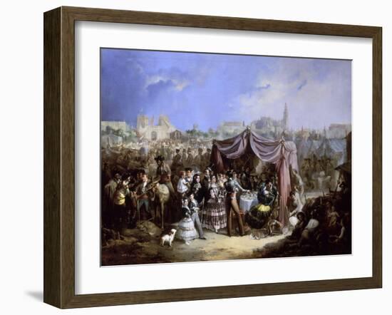 La Feria (De Sevilla), 1853-Manuel Rodriguez de guzman-Framed Giclee Print