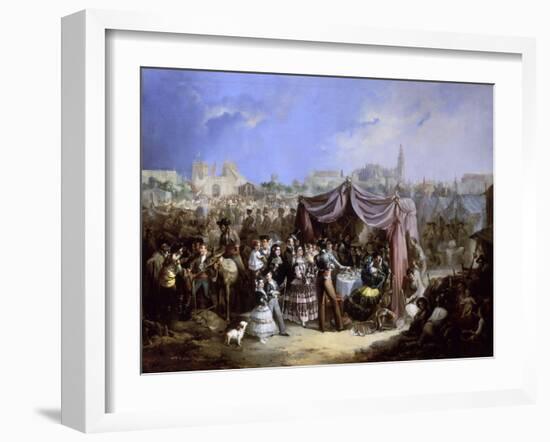 La Feria (De Sevilla), 1853-Manuel Rodriguez de guzman-Framed Giclee Print