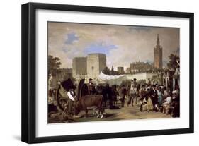 La Feria De Sevilla, 1855-Joaquin Dominguez Becquer-Framed Giclee Print