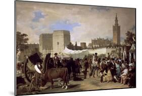 La Feria De Sevilla, 1855-Joaquin Dominguez Becquer-Mounted Giclee Print