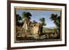 La Ferme, 1750 (Oil on Canvas)-Jean-Baptiste Oudry-Framed Giclee Print