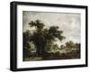 La ferme-Meindert Hobbema-Framed Giclee Print