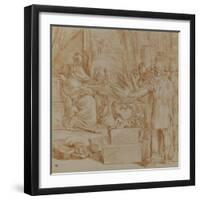 La fermeté de Mucius Scevola-null-Framed Giclee Print