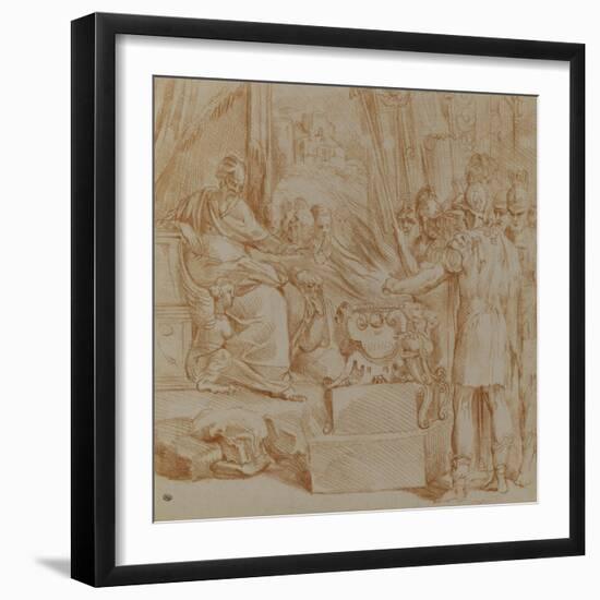 La fermeté de Mucius Scevola-null-Framed Giclee Print