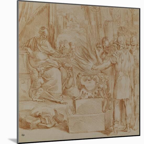 La fermeté de Mucius Scevola-null-Mounted Giclee Print