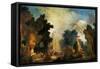 La Fete a St. Cloud, a Celebration in St. Cloud-Jean-Honoré Fragonard-Framed Stretched Canvas