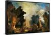 La Fete a St. Cloud, a Celebration in St. Cloud-Jean-Honoré Fragonard-Framed Stretched Canvas