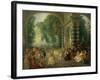 La Fete Champetre, a Country Celebration-Jean Antoine Watteau-Framed Giclee Print