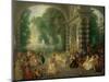 La Fete Champetre, a Country Celebration-Jean Antoine Watteau-Mounted Giclee Print