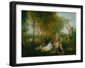 La Fete D'Amour, 1717-Jean Antoine Watteau-Framed Giclee Print