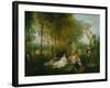 La Fete D'Amour, 1717-Jean Antoine Watteau-Framed Giclee Print