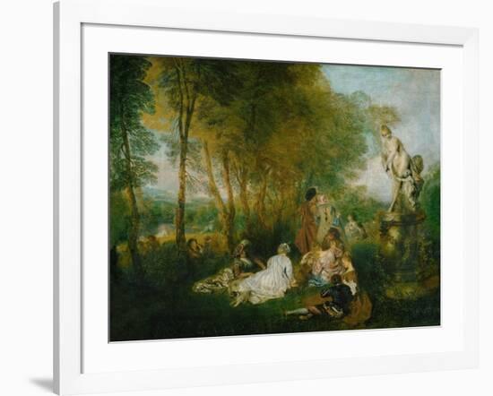 La Fete D'Amour, 1717-Jean Antoine Watteau-Framed Giclee Print