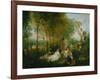 La Fete D'Amour, 1717-Jean Antoine Watteau-Framed Giclee Print