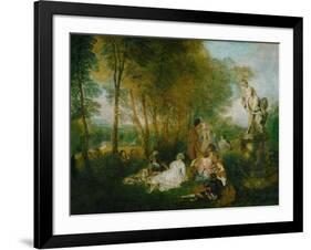 La Fete D'Amour, 1717-Jean Antoine Watteau-Framed Giclee Print