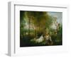 La Fete D'Amour, 1717-Jean Antoine Watteau-Framed Premium Giclee Print