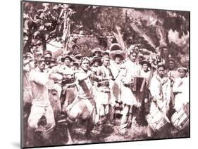 La Fete De Juillet Celebration, Tahiti, Late 1800s-Charles Gustave Spitz-Mounted Photographic Print
