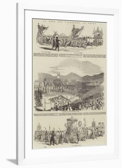 La Fete Des Vignerons, at Vevey-null-Framed Giclee Print