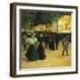 La Fête foraine, Place Pigalle. (Funfair, Place Pigalle)-Louis Abel-Truchet-Framed Premium Giclee Print