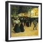 La Fête foraine, Place Pigalle. (Funfair, Place Pigalle)-Louis Abel-Truchet-Framed Premium Giclee Print