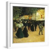 La Fête foraine, Place Pigalle. (Funfair, Place Pigalle)-Louis Abel-Truchet-Framed Giclee Print