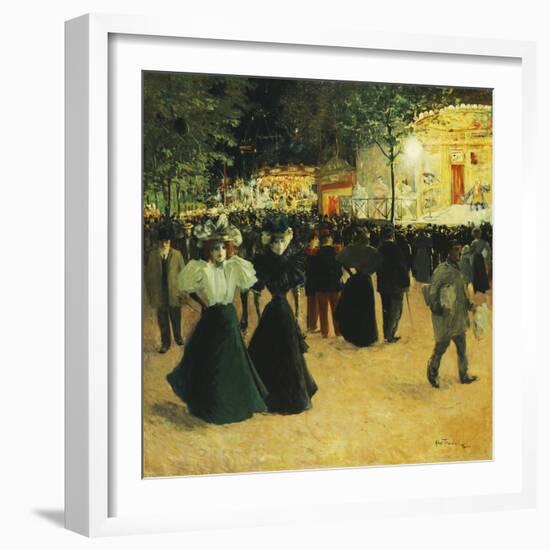 La Fête foraine, Place Pigalle. (Funfair, Place Pigalle)-Louis Abel-Truchet-Framed Giclee Print