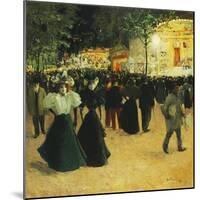 La Fête foraine, Place Pigalle. (Funfair, Place Pigalle)-Louis Abel-Truchet-Mounted Giclee Print