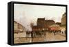 La Fete Forraine a Paris-Luigi Loir-Framed Stretched Canvas