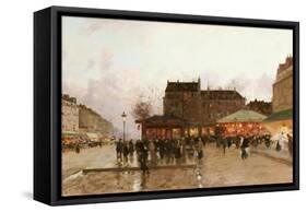 La Fete Forraine a Paris-Luigi Loir-Framed Stretched Canvas