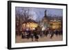 La Fete, Place de la Republique, Paris-Eugene Galien-Laloue-Framed Giclee Print