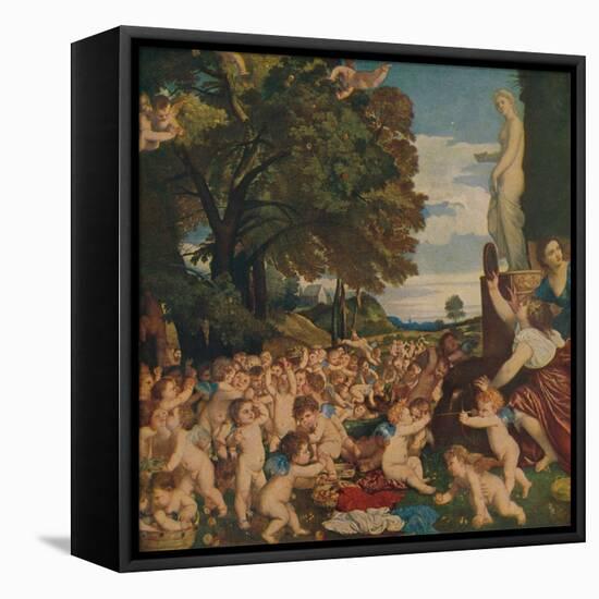 'La Fiesta De Venus', (The Worship of Venus), 1518-1519, (c1934)-Titian-Framed Stretched Canvas