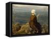 La fileuse, baie de Douarnenez-Jules Breton-Framed Stretched Canvas