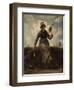 La Fileuse, chevri? auvergnate-Jean-François Millet-Framed Giclee Print