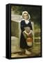 La Fille d'Eau-William Adolphe Bouguereau-Framed Stretched Canvas