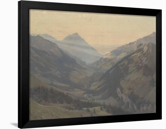 La fin d'un jour-Auguste Baud-bovy-Framed Giclee Print