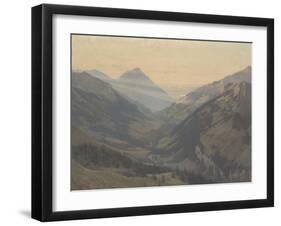 La fin d'un jour-Auguste Baud-bovy-Framed Giclee Print