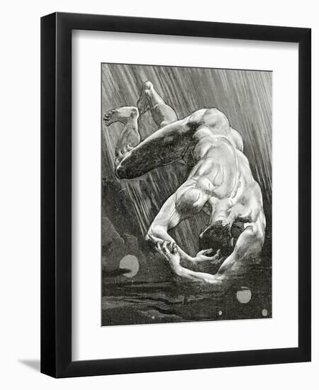 La Fin De Satan, 19th Century-Jean Paul Laurens-Framed Giclee Print