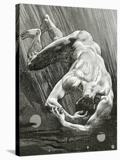 La Fin De Satan, 19th Century-Jean Paul Laurens-Stretched Canvas