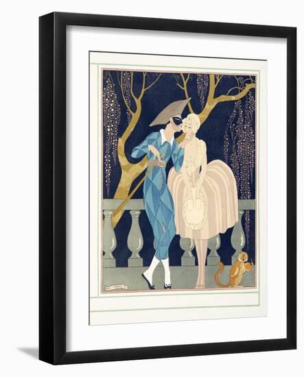 La Finette, from Personages De Comedie, Pub. 1922 (Pochoir Print)-Georges Barbier-Framed Giclee Print