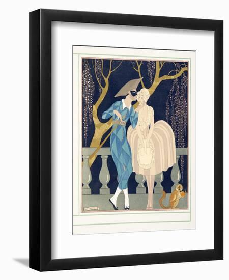 La Finette, from Personages De Comedie, Pub. 1922 (Pochoir Print)-Georges Barbier-Framed Giclee Print