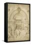 La Flagellation du Christ, à l'intérieur d'une architecture de palais vénitien-Jacopo Bellini-Framed Stretched Canvas