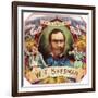 La Flor de W. T. Sherman Brand Cigar Box Label-Lantern Press-Framed Art Print