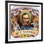 La Flor de W. T. Sherman Brand Cigar Box Label-Lantern Press-Framed Art Print