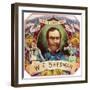 La Flor de W. T. Sherman Brand Cigar Box Label-Lantern Press-Framed Art Print