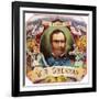 La Flor de W. T. Sherman Brand Cigar Box Label-Lantern Press-Framed Art Print