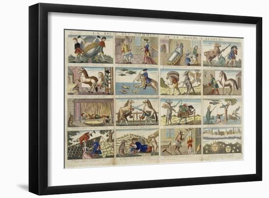 La folie des hommes ou le monde à rebours-null-Framed Giclee Print