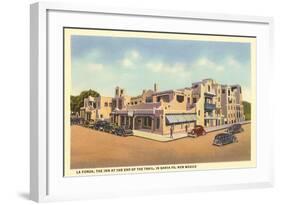 La Fonda Hotel, Santa Fe, New Mexico-null-Framed Art Print