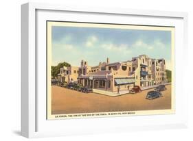 La Fonda Hotel, Santa Fe, New Mexico-null-Framed Art Print
